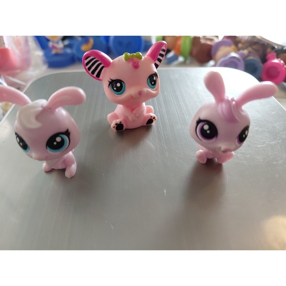 My Little Pet Shop LPS Minifigurines Lot Of 3 Collectible Toys - Picture 1 of 9